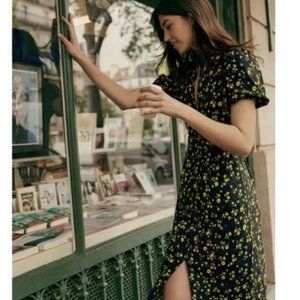 Boden Puff sleeve jersey shirtdress